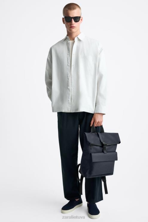 vyrų Zara atlenkiama kuprinė mėlyna priedai 4N4881348