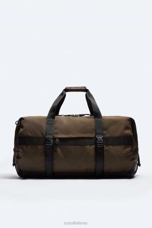 vyrų Zara atletiškas boulingo krepšys rudas priedai 4N4881291