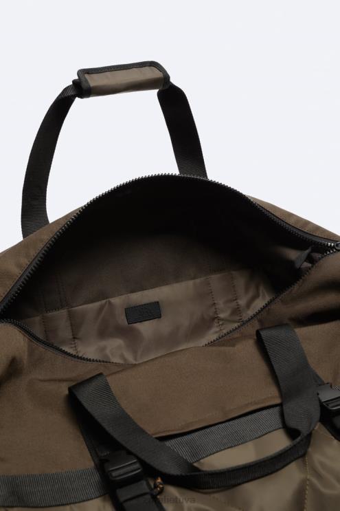 vyrų Zara atletiškas boulingo krepšys rudas priedai 4N4881291