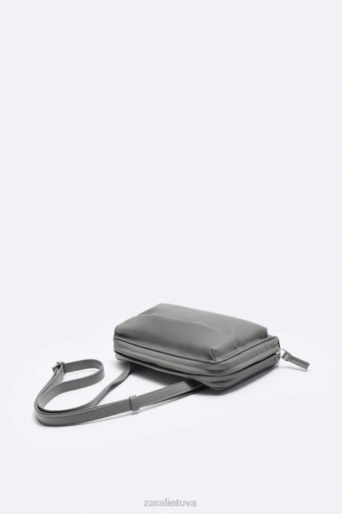 vyrų Zara „crossbody“ piniginės krepšys žalias priedai 4N4881306