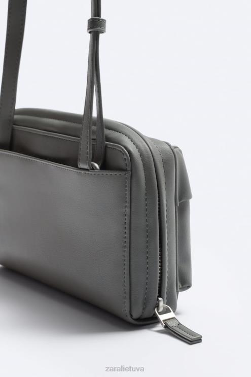 vyrų Zara „crossbody“ piniginės krepšys žalias priedai 4N4881306