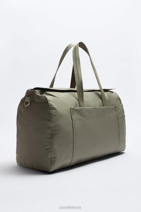 vyrų Zara drobinis maišelis chaki žalia priedai 4N4881290