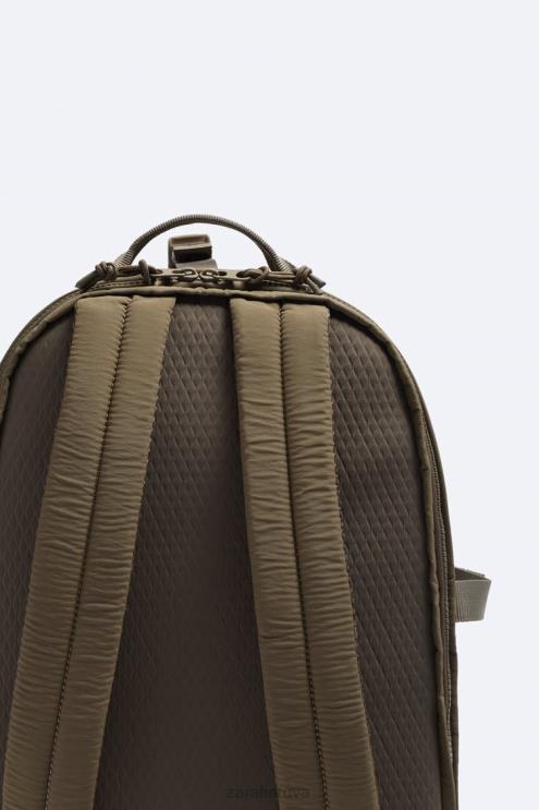 vyrų Zara kelių kišenių kuprinė smėlio rudos spalvos priedai 4N4881317