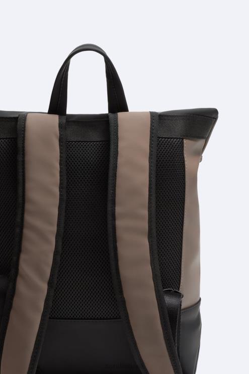 vyrų Zara kuprinė su guma atvartu smėlio rudos spalvos priedai 4N4881347