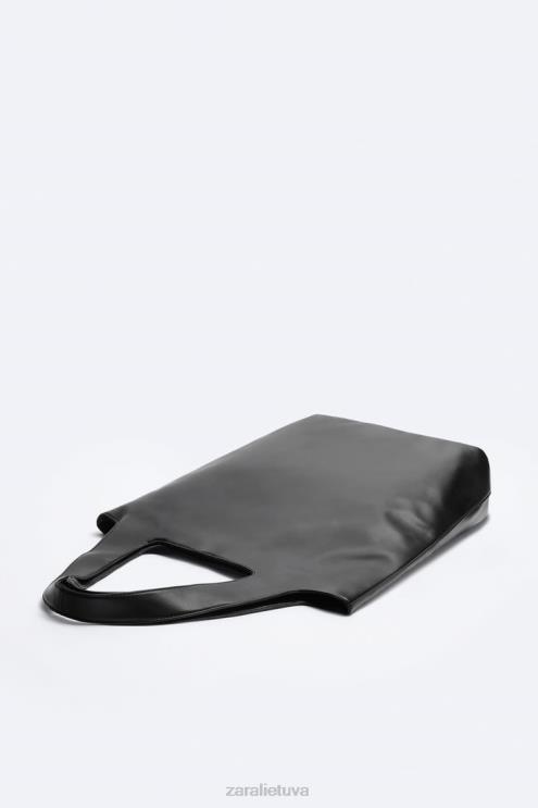 vyrų Zara minkštas krepšys juodas priedai 4N4881337