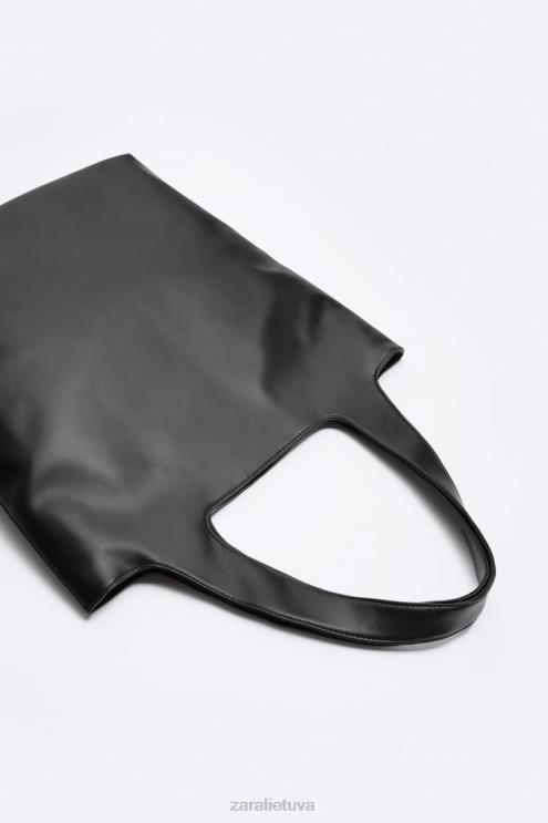 vyrų Zara minkštas krepšys juodas priedai 4N4881337