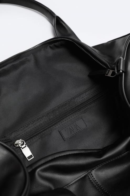 vyrų Zara minkštas maišelis juodas priedai 4N4881327