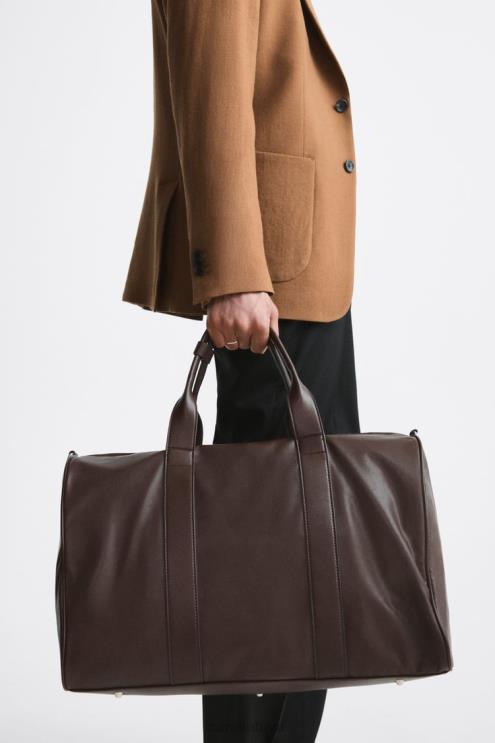 vyrų Zara minkštas maišelis rudas priedai 4N4881326