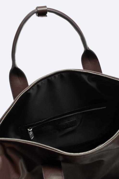 vyrų Zara minkštas maišelis rudas priedai 4N4881326