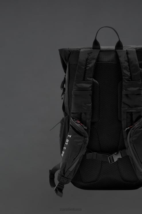 vyrų Zara techninė kuprinė juodas priedai 4N4881282