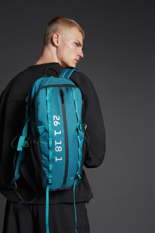 vyrų Zara techninė kuprinė mėlyna priedai 4N4881280