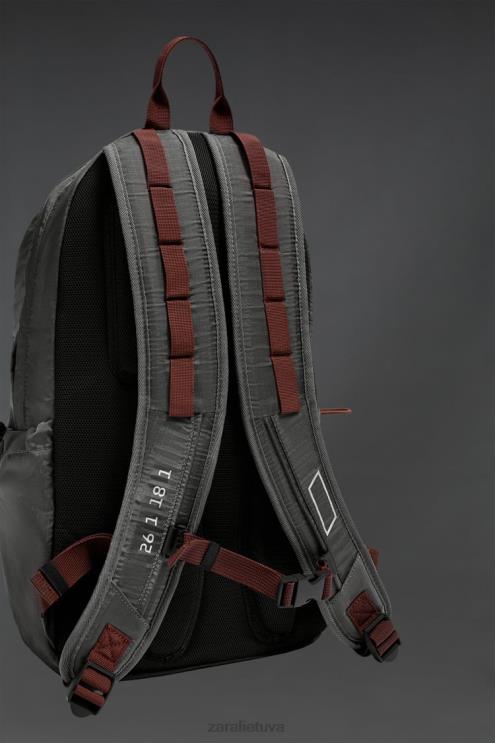 vyrų Zara techninė kuprinė pilka priedai 4N4881278