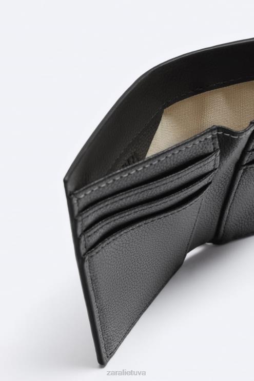 vyrų Zara vertikali piniginė juodas priedai 4N4881343