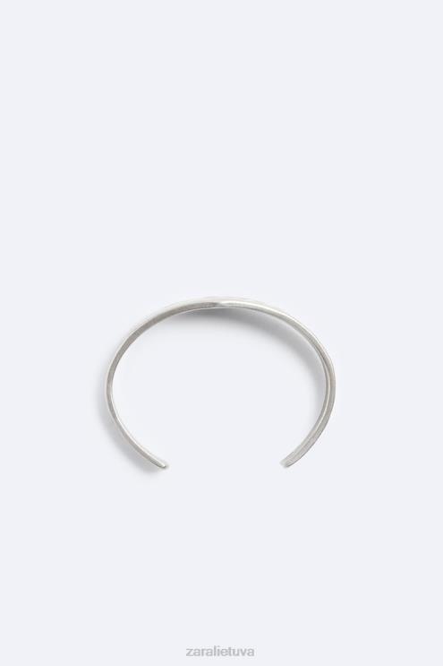 vyrų Zara netaisyklingos apdailos rankogalių apyrankė sidabras priedai 4N4881491