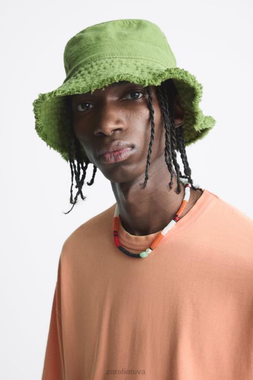 vyrų Zara kibiro skrybėlę vidurio žalia priedai 4N4881437