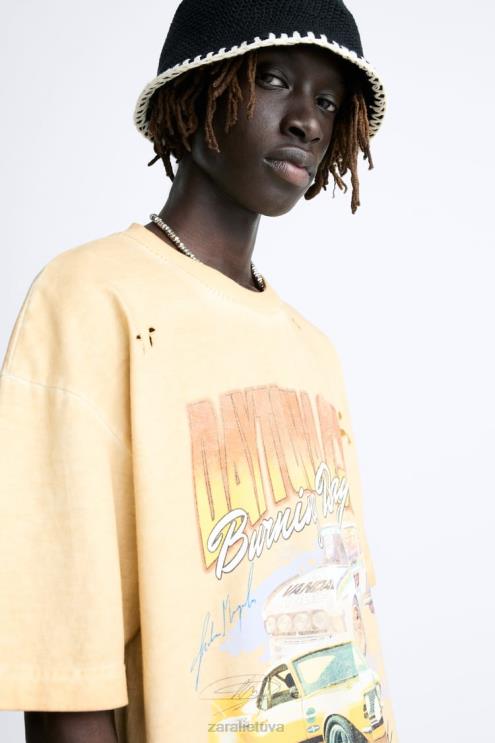 vyrų Zara kontrastinga nerta kepurė juodas priedai 4N4881439