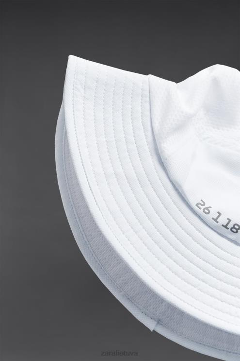 vyrų Zara techninė kibiro kepurė baltas priedai 4N4881402