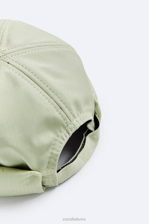 vyrų Zara trumpa skrybėlė šviesus chaki priedai 4N4881449