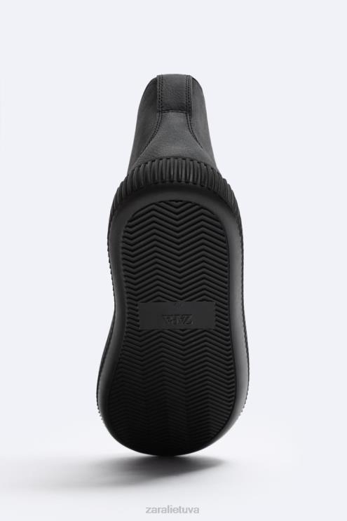 vyrų Zara Dryžuotu padu aukštakulniai sportbačiai juodas avalynė 4N4881257