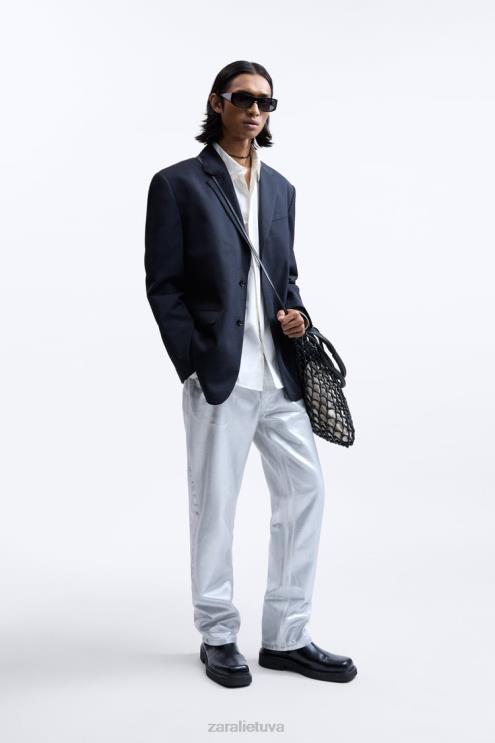 vyrų Zara kvadratiniai odiniai chelsea batai – ribotas leidimas juodas avalynė 4N4881262