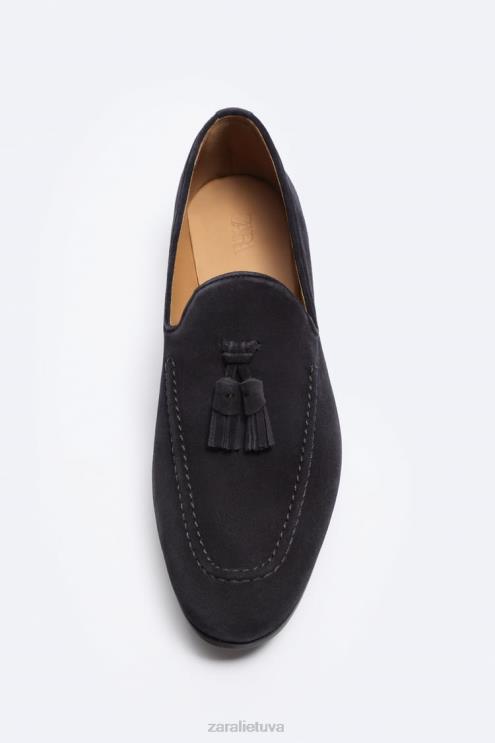 vyrų Zara zomšiniai kutai mėlyna avalynė 4N4881275