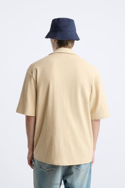 vyrų Zara atsipalaidavę marškinėliai ekru apranga 4N4881015