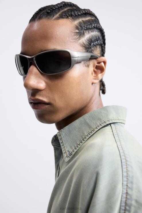 vyrų Zara laisvo stiliaus džinsiniai marškinėliai rašalo mėlyna apranga 4N488982