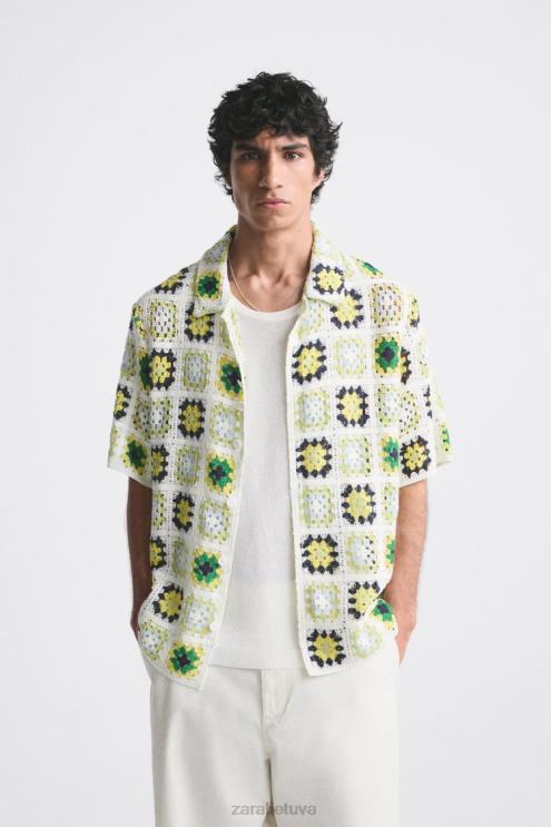 vyrų Zara nerti kratinio marškiniai įvairiaspalvis apranga 4N4881007