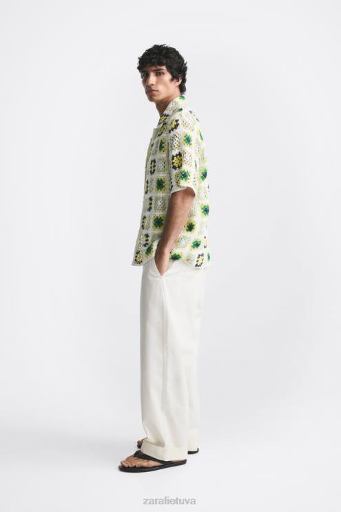 vyrų Zara nerti kratinio marškiniai įvairiaspalvis apranga 4N4881007