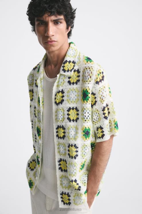 vyrų Zara nerti kratinio marškiniai įvairiaspalvis apranga 4N4881007