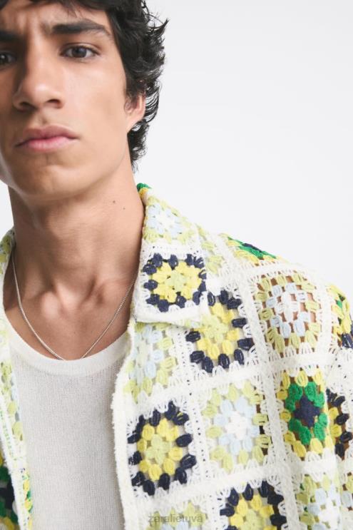 vyrų Zara nerti kratinio marškiniai įvairiaspalvis apranga 4N4881007