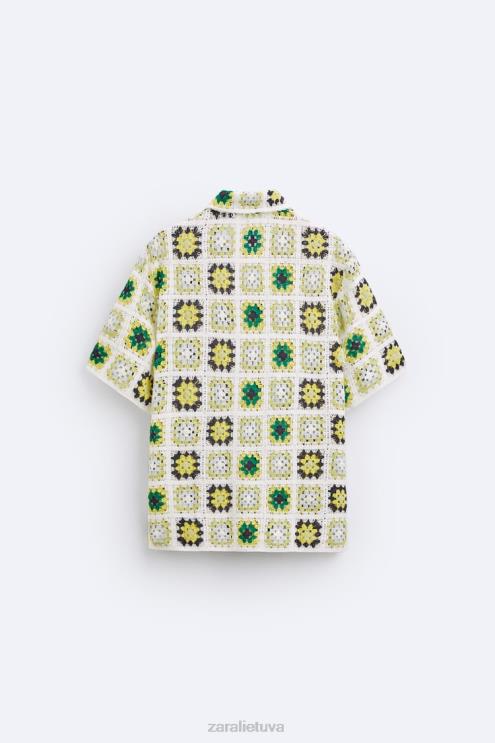 vyrų Zara nerti kratinio marškiniai įvairiaspalvis apranga 4N4881007