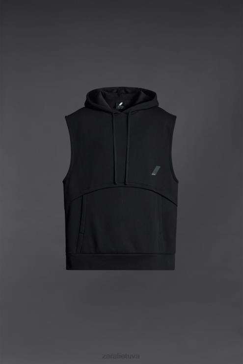 vyrų Zara boksininko treniruočių megztinis juodas apranga 4N4881049