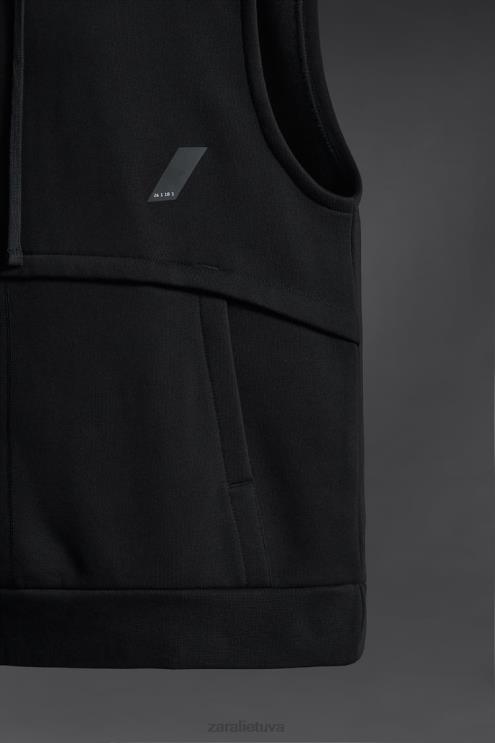 vyrų Zara boksininko treniruočių megztinis juodas apranga 4N4881049
