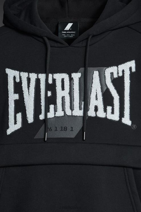 vyrų Zara megztinis su amžinu džemperiu juodas apranga 4N4881048