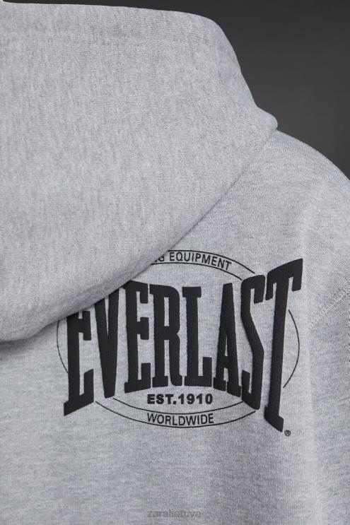 vyrų Zara megztinis su amžinu džemperiu pilkas marlas apranga 4N4881047