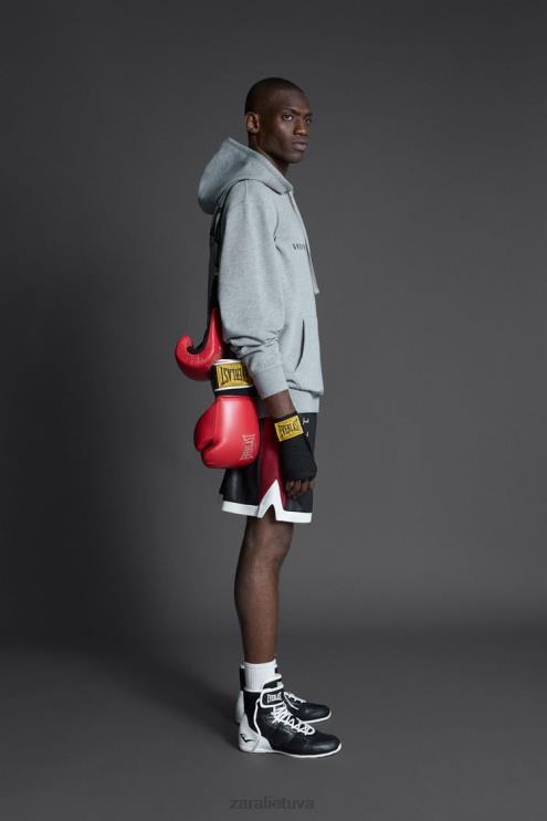 vyrų Zara megztinis su amžinu džemperiu pilkas marlas apranga 4N4881047