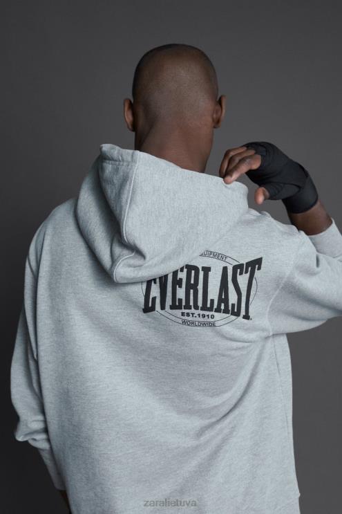 vyrų Zara megztinis su amžinu džemperiu pilkas marlas apranga 4N4881047