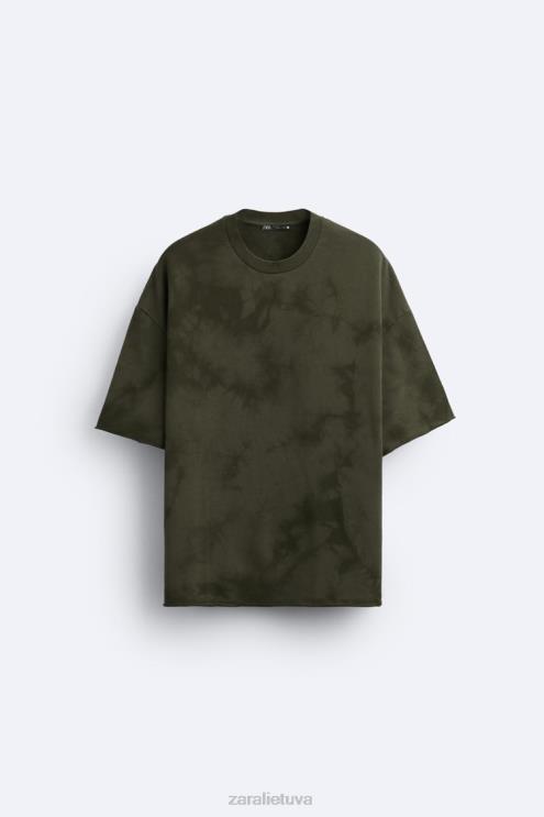 vyrų Zara megztinis su kaklaraiščiais chaki apranga 4N4881066