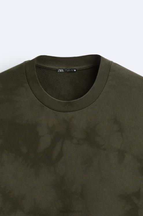 vyrų Zara megztinis su kaklaraiščiais chaki apranga 4N4881066