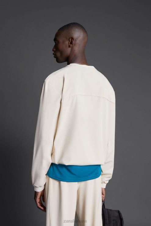 vyrų Zara techninio mokymo megztinis ekru apranga 4N4881078