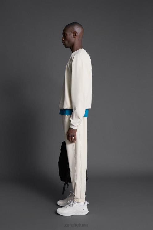 vyrų Zara techninio mokymo megztinis ekru apranga 4N4881078