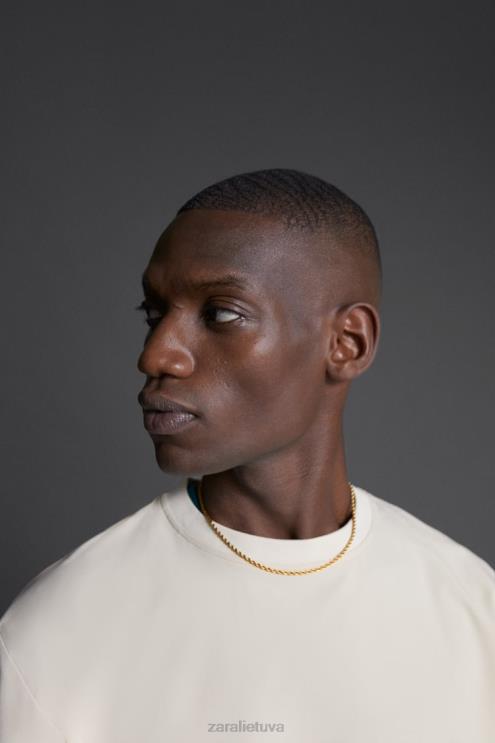 vyrų Zara techninio mokymo megztinis ekru apranga 4N4881078