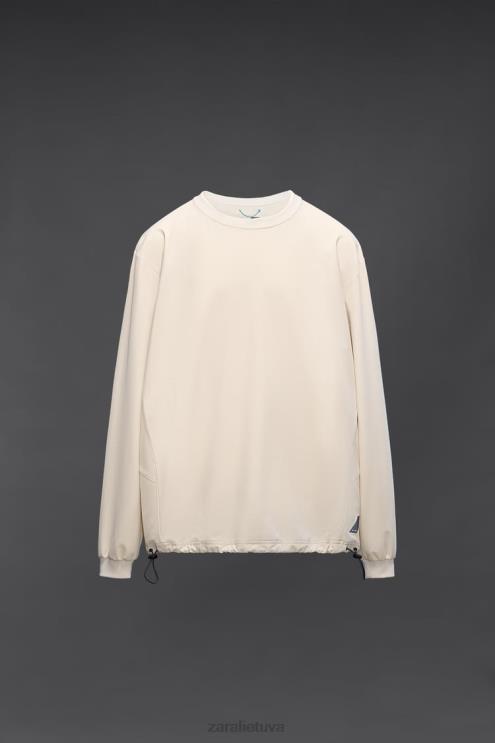 vyrų Zara techninio mokymo megztinis ekru apranga 4N4881078