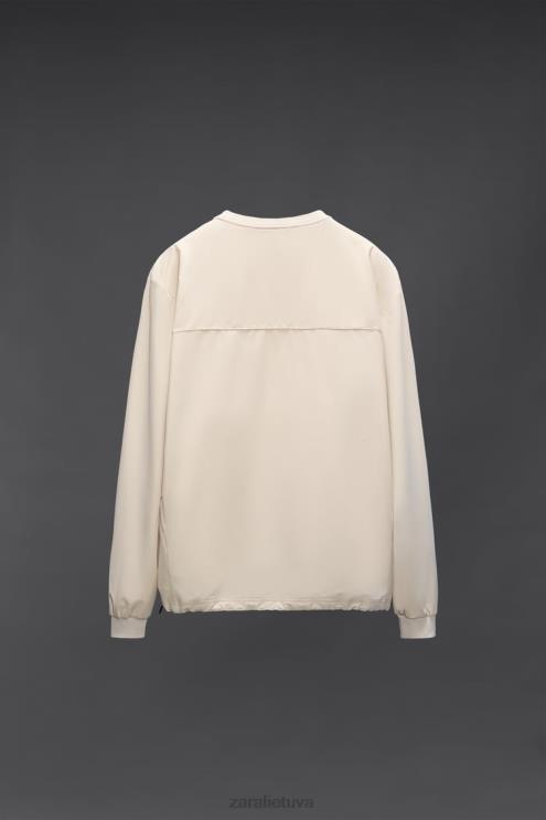 vyrų Zara techninio mokymo megztinis ekru apranga 4N4881078