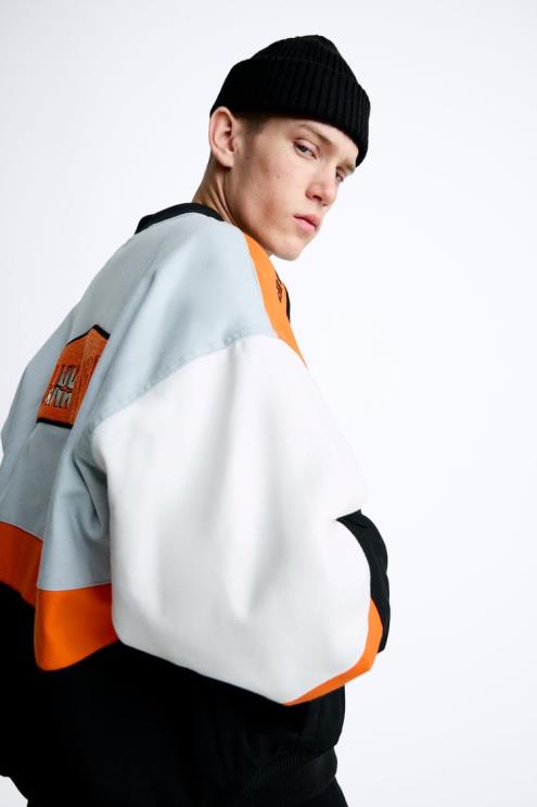 vyrų Zara spalvota striukė įvairiaspalvis apranga 4N4881109