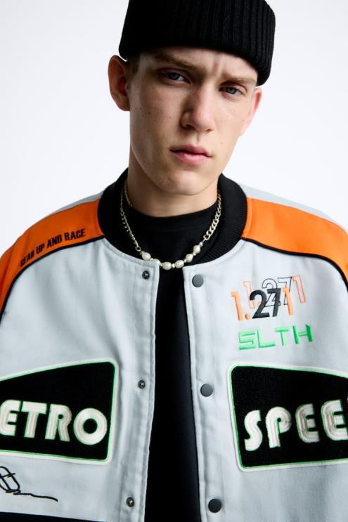 vyrų Zara spalvota striukė įvairiaspalvis apranga 4N4881109