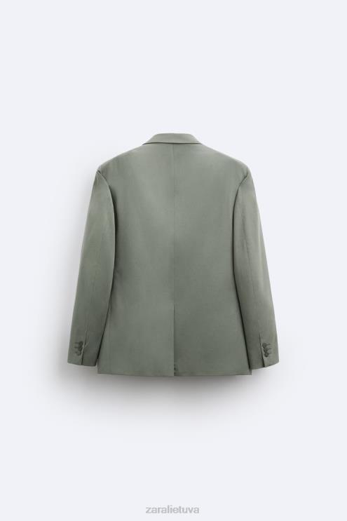 vyrų Zara kostiumo švarkas žalias apranga 4N4881146
